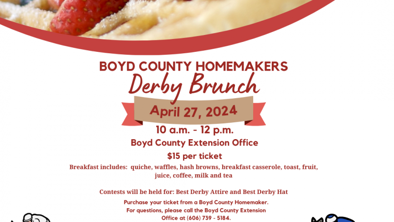Boyd County Homemakers Derby Brunch
