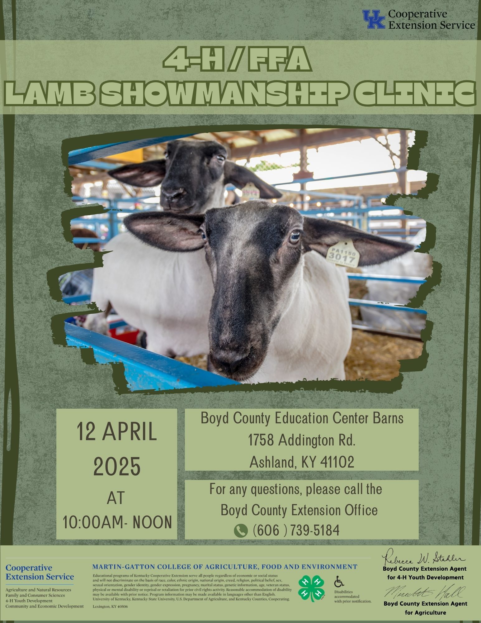 Showmanship Clinic Informational Flyer