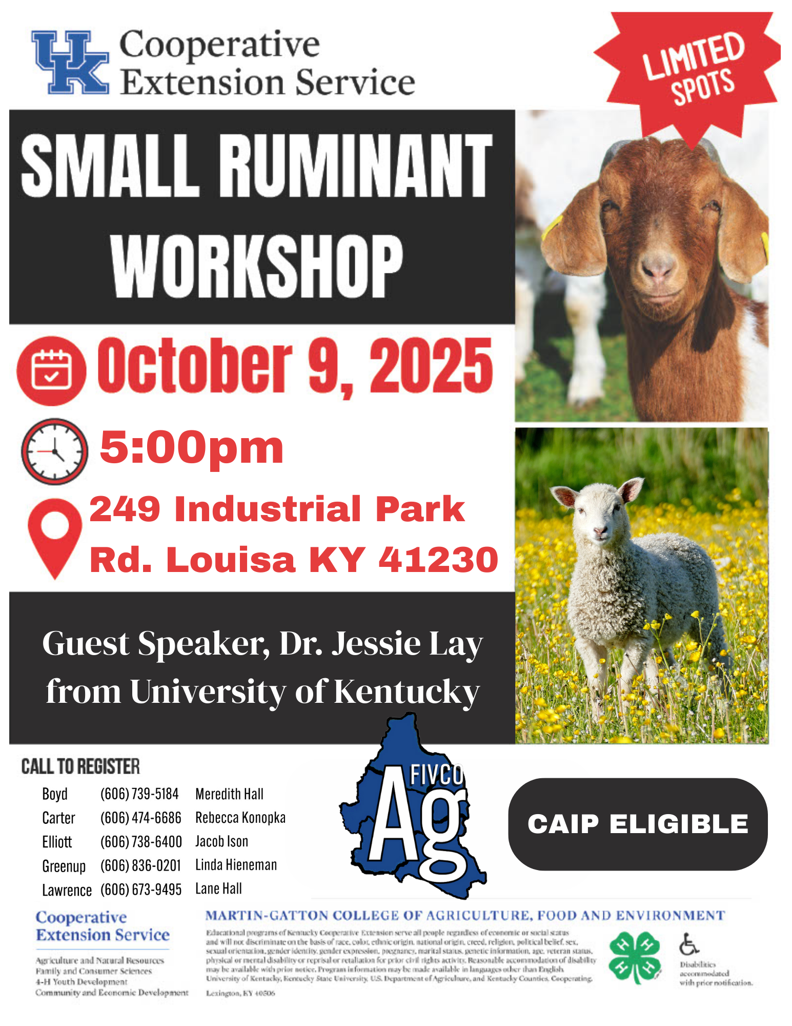 Small Ruminant Workshop
