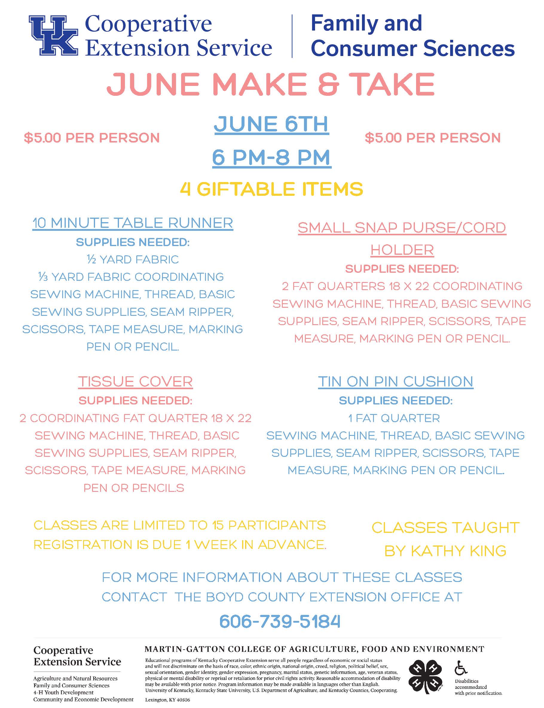 June Make and Take