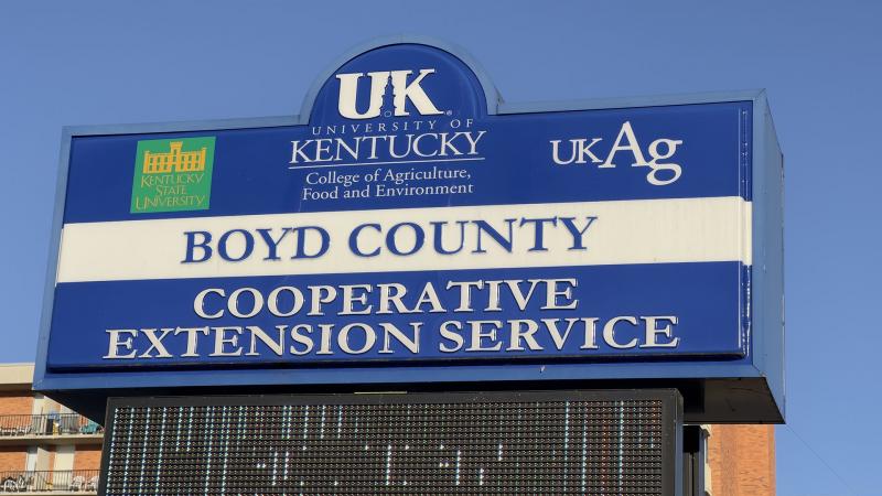 LED sign for Boyd County Cooperative Extension Services