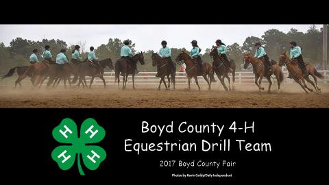 Photo of equestrian drill team